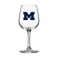 Michigan Wolverines 12oz Gameday Stemmed Wine Glass