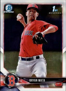 2018 Bowman Chrome Prospects Bryan Mata BCP2 Boston Red Sox