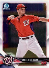 Load image into Gallery viewer, 2018 Bowman Chrome Prospects Carter Kieboom BCP7 Washington Nationals
