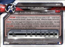Load image into Gallery viewer, 2018 Bowman Chrome Prospects Alex Jackson BCP9 Atlanta Braves
