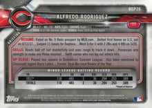 Load image into Gallery viewer, 2018 Bowman Chrome Prospects Alfredo Rodriguez BCP26 Cincinnati Reds
