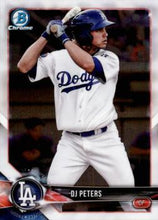 Load image into Gallery viewer, 2018 Bowman Chrome Prospects D.J. Peters BCP31 Los Angeles Dodgers
