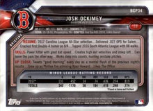 Load image into Gallery viewer, 2018 Bowman Chrome Prospects Josh Ockimey BCP34 Boston Red Sox
