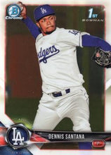 将图片加载到图库查看器，2018 Bowman Chrome Prospects Dennis Santana BCP36 Los Angeles Dodgers
