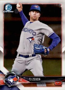 2018 Bowman Chrome Prospects TJ Zeuch BCP56 Toronto Blue Jays