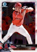 Load image into Gallery viewer, 2018 Bowman Chrome Prospects Matt Thaiss BCP61 Los Angeles Angels
