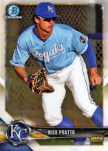 Load image into Gallery viewer, 2018 Bowman Chrome Prospects Nick Pratto BCP81 Kansas City Royals
