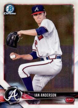 Load image into Gallery viewer, 2018 Bowman Chrome Prospects Ian Anderson BCP83 Atlanta Braves
