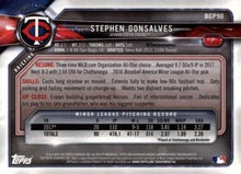 Load image into Gallery viewer, 2018 Bowman Chrome Prospects Stephen Gonsalves BCP90 Minnesota Twins
