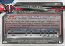Load image into Gallery viewer, 2018 Bowman Chrome Prospects Royce Lewis BCP93 Minnesota Twins
