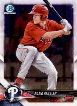 آفاق Bowman Chrome لعام 2018 Adam Haseley BCP94 Philadelphia Phillies