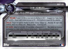 Load image into Gallery viewer, 2018 Bowman Chrome Prospects Sam Howard BCP109 Colorado Rockies
