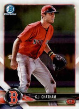 Load image into Gallery viewer, 2018 Bowman Chrome Prospects C.J. Chatham BCP117 Boston Red Sox
