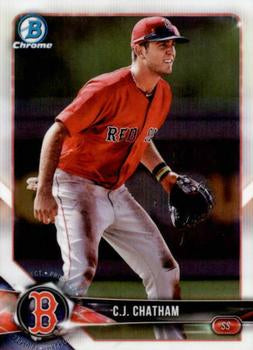 2018 Bowman Chrome Prospects C.J. Chatham BCP117 Boston Red Sox