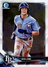 Load image into Gallery viewer, 2018 Bowman Chrome Prospects Josh Lowe BCP127 Tampa Bay Rays
