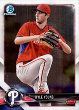 Load image into Gallery viewer, 2018 Bowman Chrome Prospects Kyle Young BCP129 Philadelphia Phillies
