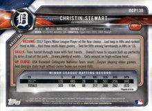 Load image into Gallery viewer, 2018 Bowman Chrome Prospects Christin Stewart BCP130 Detroit Tigers

