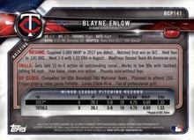 Load image into Gallery viewer, 2018 Bowman Chrome Prospects Blayne Enlow BCP141 Minnesota Twins
