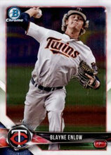 Load image into Gallery viewer, 2018 Bowman Chrome Prospects Blayne Enlow BCP141 Minnesota Twins
