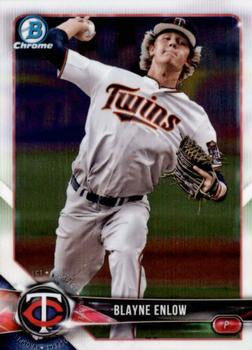 2018 Bowman Chrome Prospects Blayne Enlow BCP141 Minnesota Twins