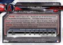 Load image into Gallery viewer, 2018 Bowman Chrome Prospects Jahmai Jones BCP144 Los Angeles Angels
