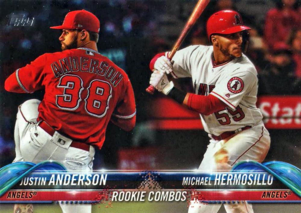 2018 Topps Update Michael Hermosillo RC, RCOM #US52 Angels