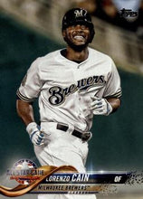 Load image into Gallery viewer, 2018 Topps Update Lorenzo Cain ASG #US186 Milwaukee Brewers

