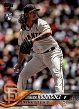 将图片加载到图库查看器，2018 Topps Update Dereck Rodriguez RC #US270 San Francisco Giants
