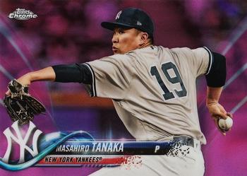 2018 Topp Chrome Pink Refractor Masahiro Tanaka #10 New York Yankees