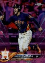 Load image into Gallery viewer, 2018 Topp Chrome Pink Refractor George Springer #17 Ho#USton Astros
