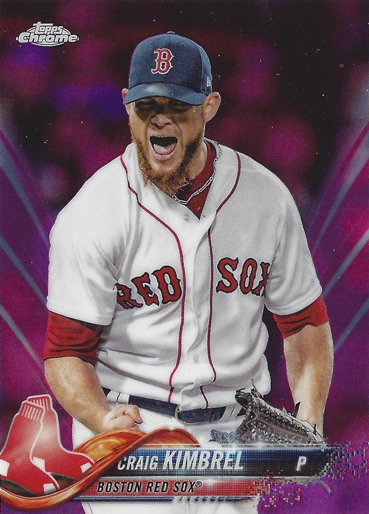 2018 Topp Chrome Pink Refractor Craig Kimbrel #53 Boston Red Sox