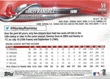 Load image into Gallery viewer, 2018 Topp Chrome Pink Refractor Hanley Ramirez #59 Boston Red Sox
