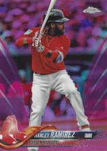 Load image into Gallery viewer, 2018 Topp Chrome Pink Refractor Hanley Ramirez #59 Boston Red Sox
