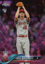 Load image into Gallery viewer, 2018 Topp Chrome Pink Refractor Parker Bridwell RC #77 Angels
