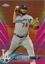 Load image into Gallery viewer, 2018 Topp Chrome Pink Refractor Kenley Jansen #91 Los Angeles Dodgers
