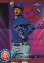 Load image into Gallery viewer, 2018 Topp Chrome Pink Refractor Jen-Ho Tseng RC #101 Chicago Cubs
