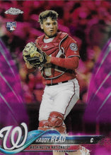 Load image into Gallery viewer, 2018 Topp Chrome Pink Refractor Raudy Read RC #120 Washington Nationals
