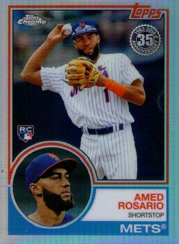 2018 Topp Chrome 1983 Topps Baseball Amed Rosario RC83T-2 New York Mets