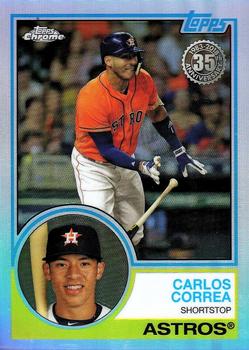 2018 Topp Chrome 1983 Topps Baseball Carlos Correa 83T-5 Ho#USton Astros
