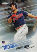 Load image into Gallery viewer, 2018 Topp Chrome Freshman Flash Francisco Mejia RCFF-5 Cleveland Indians
