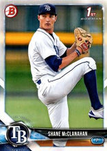 Load image into Gallery viewer, 2018 Bowman Draft Shane McClanahan FBC BD-9 Tampa Bay Rays

