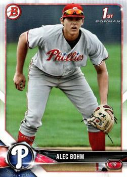 2018 Bowman Draft Alec Bohm FBC BD-25 Philadelphia Phillies