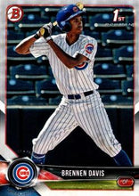 Load image into Gallery viewer, 2018 Bowman Draft Brennen Davis FBC BD-47 Chicago Cubs

