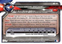 Load image into Gallery viewer, 2018 Bowman Draft Jordan Groshans FBC BD-56 Toronto Blue Jays
