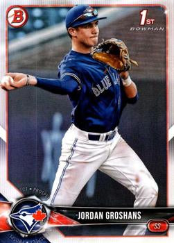 2018 Bowman Draft Jordan Groshans FBC BD-56 Toronto Blue Jays