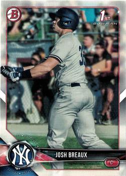 2018 Bowman Draft Josh Breaux FBC BD-57 New York Yankees