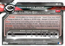 Load image into Gallery viewer, 2018 Bowman Draft Hunter Greene  BD-58 Cincinnati Reds
