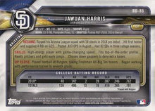 Load image into Gallery viewer, 2018 Bowman Draft Jawuan Harris FBC BD-85 San Diego Padres
