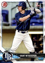 Load image into Gallery viewer, 2018 Bowman Draft Grant Witherspoon FBC BD-152 Tampa Bay Rays
