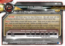 Load image into Gallery viewer, 2018 Bowman Draft Alek Thomas FBC BD-155 Arizona Diamondbacks
